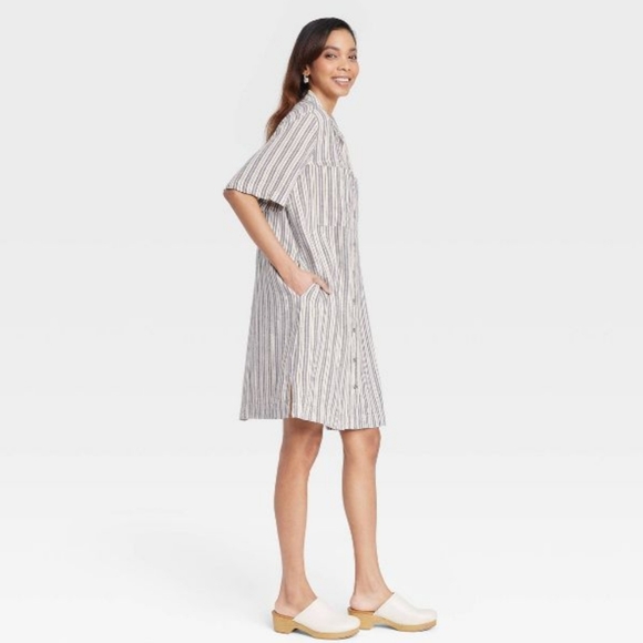 Linen Shirt Dress - Picture 3 of 4